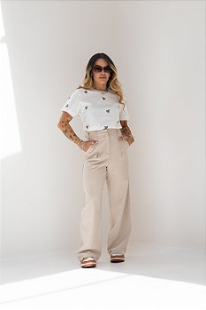 Tshirt Corações Animal Print