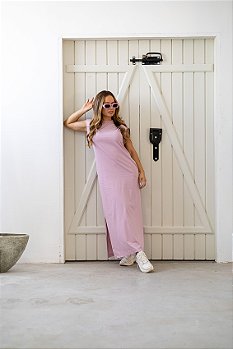 Vestido Midi Muscle Rosé Diamond