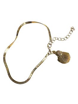 Boneca de Sílex Botero | Pulseira Ouro 18k