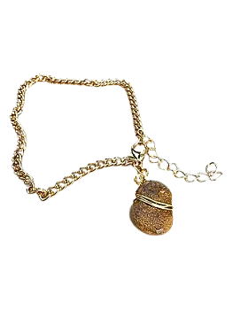 Boneca de Sílex Bicuda | Pulseira Ouro 18k