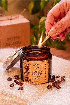 Vela Botica de Café e Baunilha