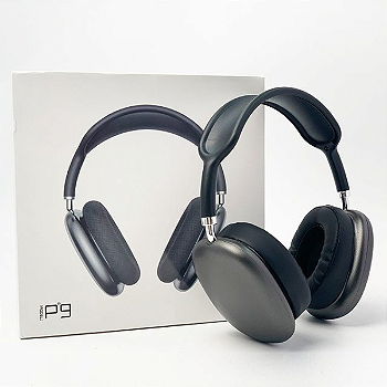 Fone de Ouvido Bluetooth P9 Over-Ear Preto