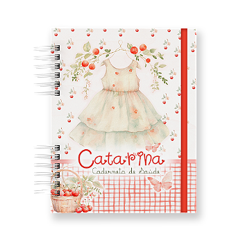 Caderneta de Vacina Cereja com Capa Dura