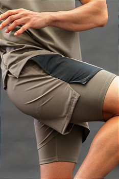 Short QuickDry Advance Coffee - Destro