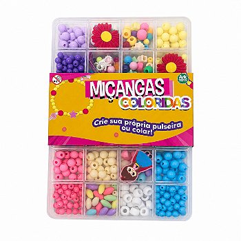 Kit Miçangas Coloridas para Pulseiras e Colares