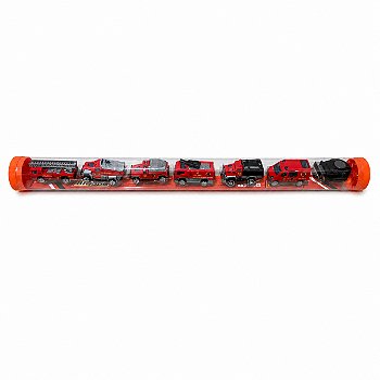 Kit Veículos de Bombeiros no Tubo