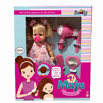 Boneca Maju Beauty Salon com Acessórios