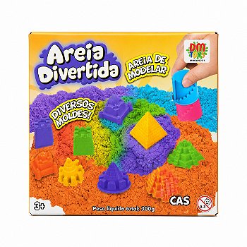 Areia Divertida 300 g com Moldes