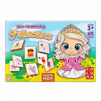 Jogo da Memória Princesa 40 Peças