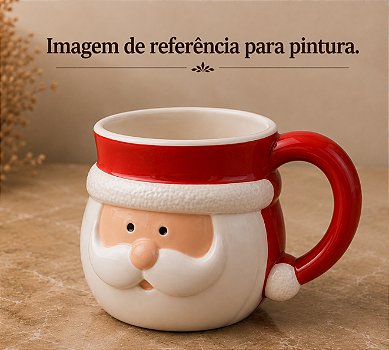molde caneca papai noel
