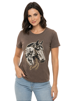 T-Shirt Baby Look Feminina Estanciero Connection