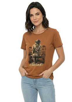T-Shirt Regular Feminina Guria Na Paisagem