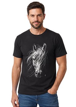 Camiseta Masculina Estanciero White Horse