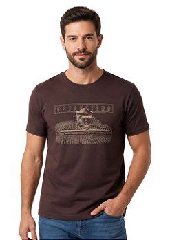 Camiseta Masculina Estanciero Colheitadeira