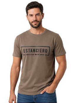 Camiseta Masculina Estanciero Marca Brasileira do Campo
