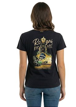 T-Shirt Juvenil Baby Look Feminina Nossa Senhora Aparecida
