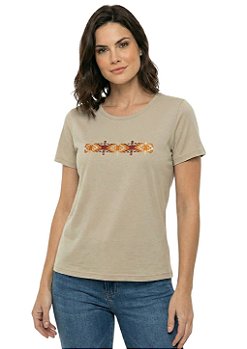 T-Shirt Baby Look Feminina Estanciero Guarda Pampa