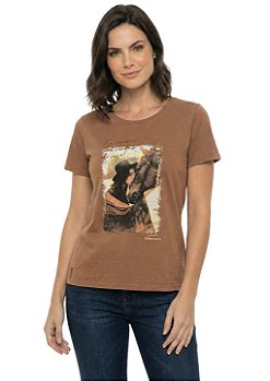 T-Shirt Baby Look Feminina Eu Sempre Vou Cuidar