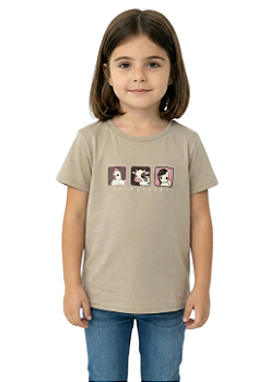 T-Shirt Baby Look Feminina Estanciero Animais da Fazenda