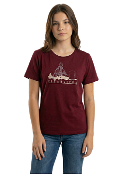 Camiseta Juvenil Oversized Feminina Estanciera Prova de Tambor