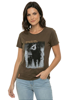 Shirt Feminina Estanciera Guria Que Ama Seu Cavalo