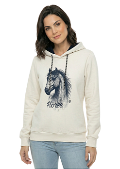 Moletom Feminino Estanciero Horse Com Capuz
