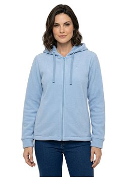 Jaqueta Sherpa Feminina Com Capuz Estanciero