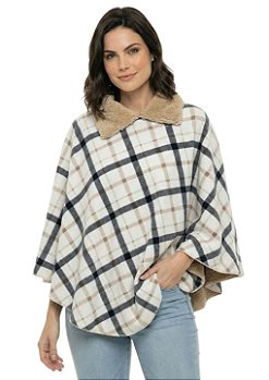 Poncho Pala Sherpa Feminina Estanciero