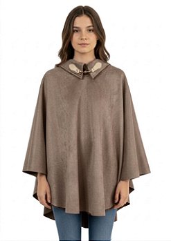 Poncho Pala Feminino Estanciero Suede