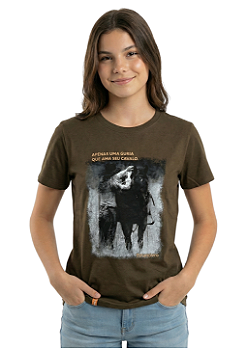 Shirt Juvenil Feminina Estanciera Guria Que Ama Seu Cavalo