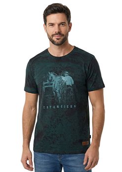 Camiseta Masculina Estanciero Homem Com Cavalo