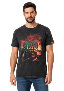 Camiseta Masculina Estanciero Aqui O Sistema É Bruto
