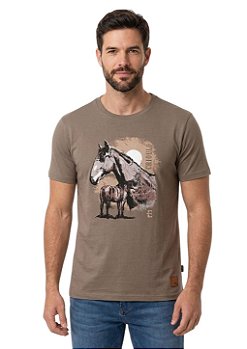 Camiseta Masculina Estanciero Crioula Com Potro