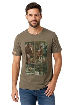 Camiseta Masculina Estanciero Cavalos No Rio