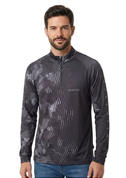 Camiseta manga longa estampada proteção uv head free