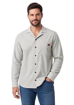 Camisa Tricoline Masculina Com Bolso Frente Estanciero