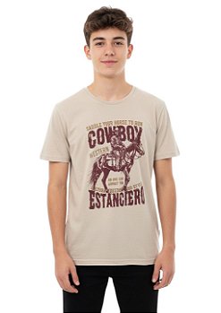 Camiseta Juvenil Estanciero Cowboy Western