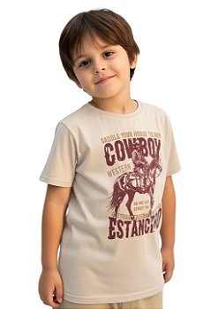 Camiseta Infantil Estanciero Cowboy Western