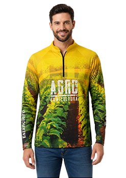 Camisa Manga Longa Estampada Proteção UV Estanciero V17
