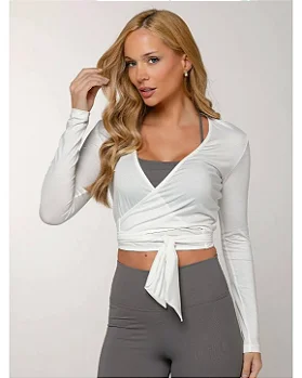 BLUSA MANGA LONGA TRANSPASSADA- BRANCO