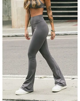 CALÇA FLARE - CINZA GRAFITE