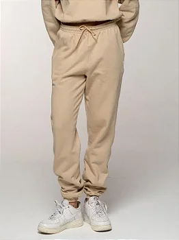 CALÇA DE MOLETOM PELUCIADO - BEGE DESERTO