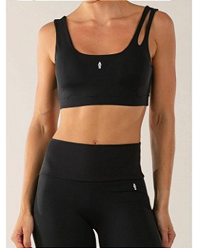 TOP COM ALÇA IRREGULAR - PRETO