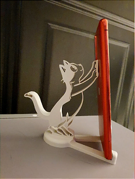 Suporte Para Celular De Mesa Formato Gatinhos Decorativo Top Variedades