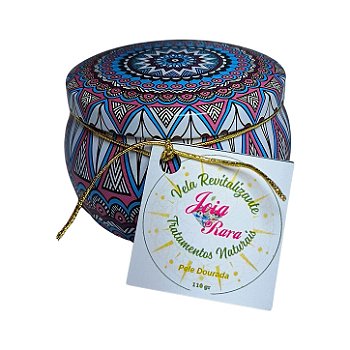 Vela Natural Revitalizadora Pele Dourada, hidratação profunda, pés, mãos e áreas ressecadas