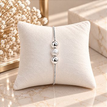 Pulseira Esferas Lumière em Prata Feminina