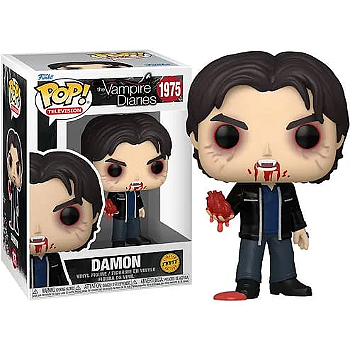 (PRÉ VENDA) Funko Pop! Television: The Vampire Diaries / Diarios De Um Vampiro Damon Salvatore CHASE VAMPIRO #1975