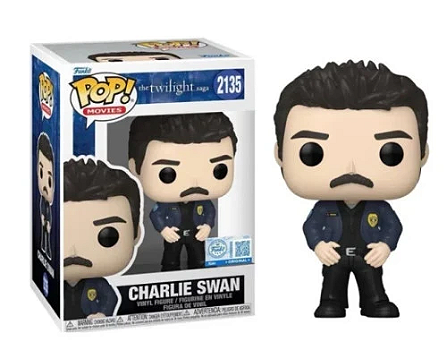 (PRÉ VENDA ) Funko Pop! Movies: The Twilght Saga Crepúsculo Charlie Swan #2135 Exclusive
