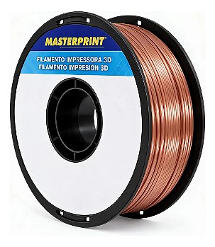 Filamento PLA Silk Cobre Masterprint 1kg 1,75mm
