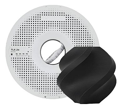 Filamento PLA Bambu Lab Lite Preto 1kg 1,75mm com Carretel